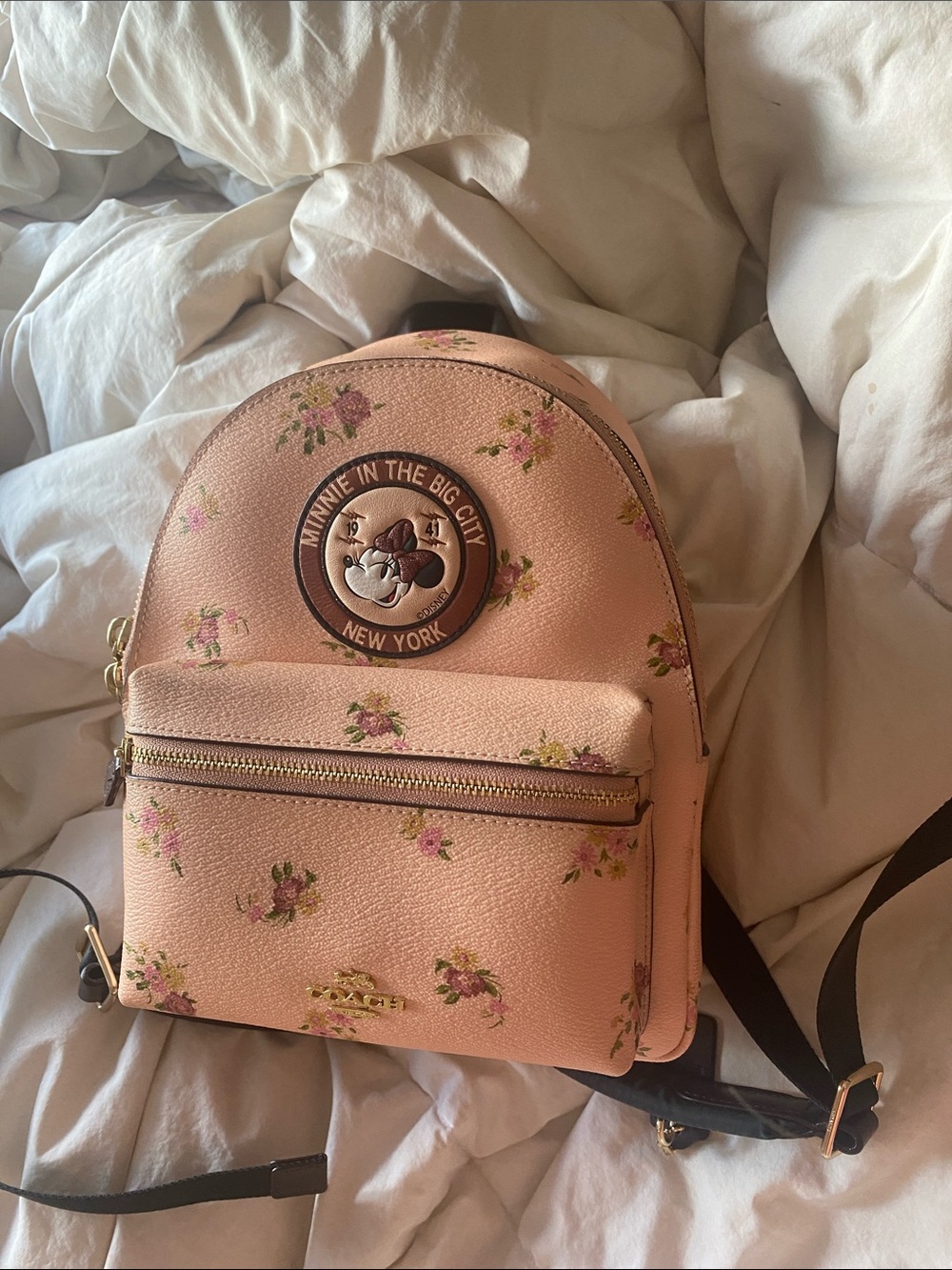 Coach x Disney Minnie Floral Pink Mini Backpack
